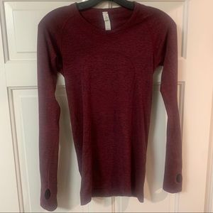 Red Lululemon Long Sleeve